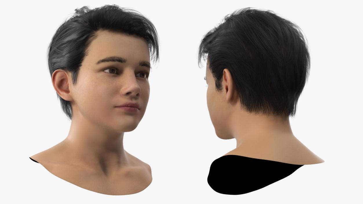 Young Boy Head 3D model