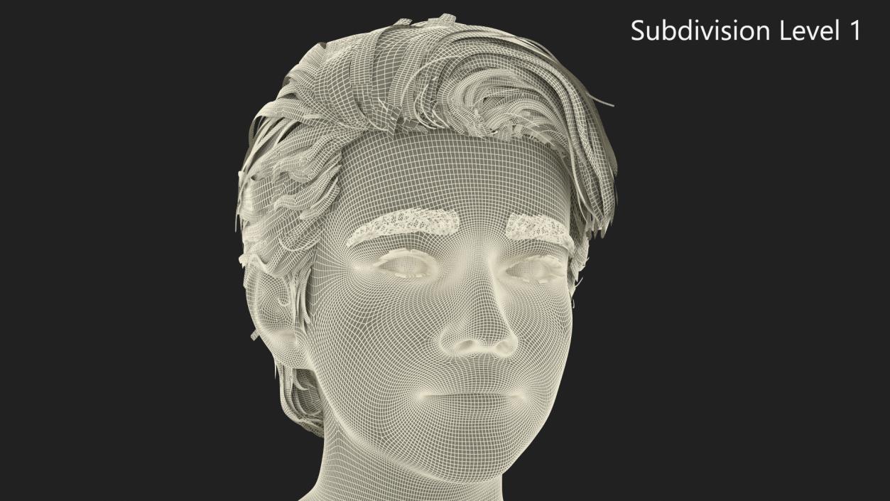 Young Boy Head 3D model