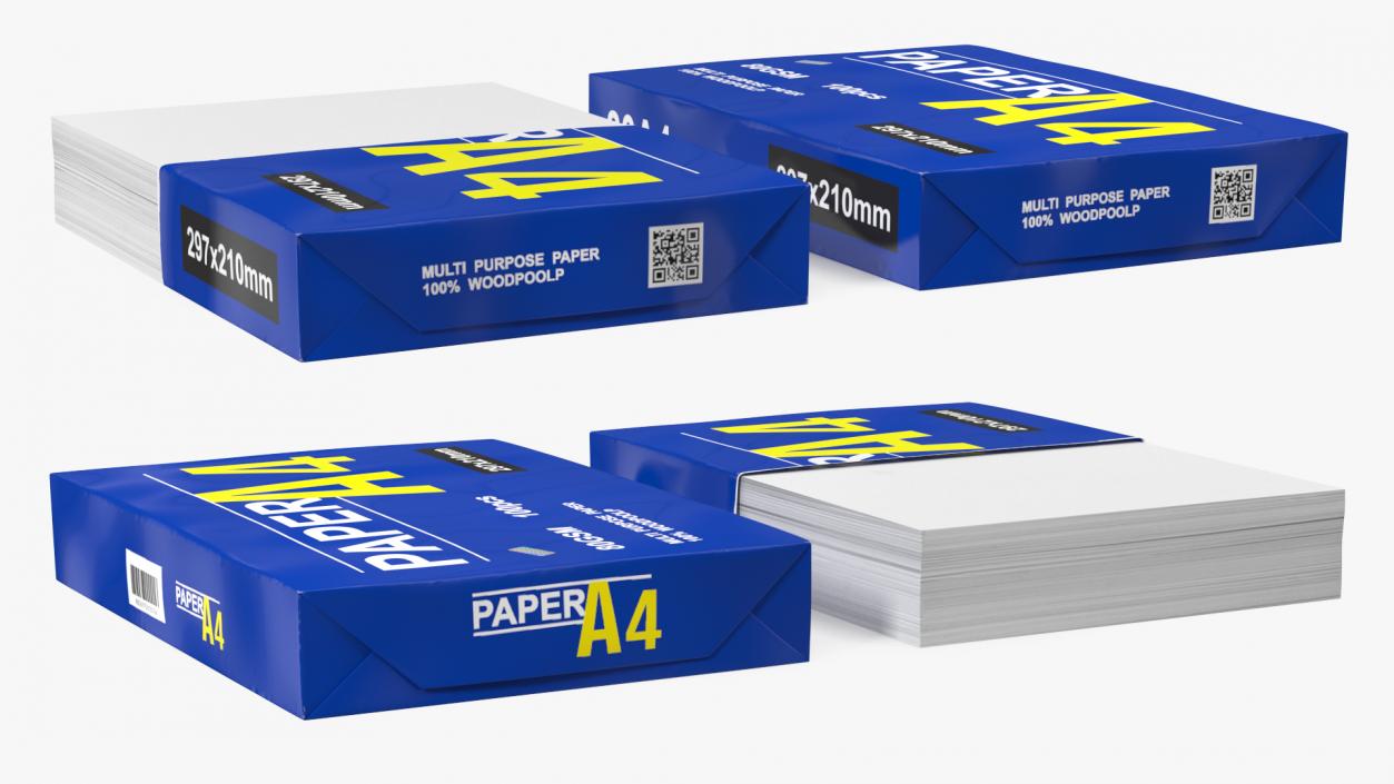 3D model A4 Multipurpose Paper Pack Set