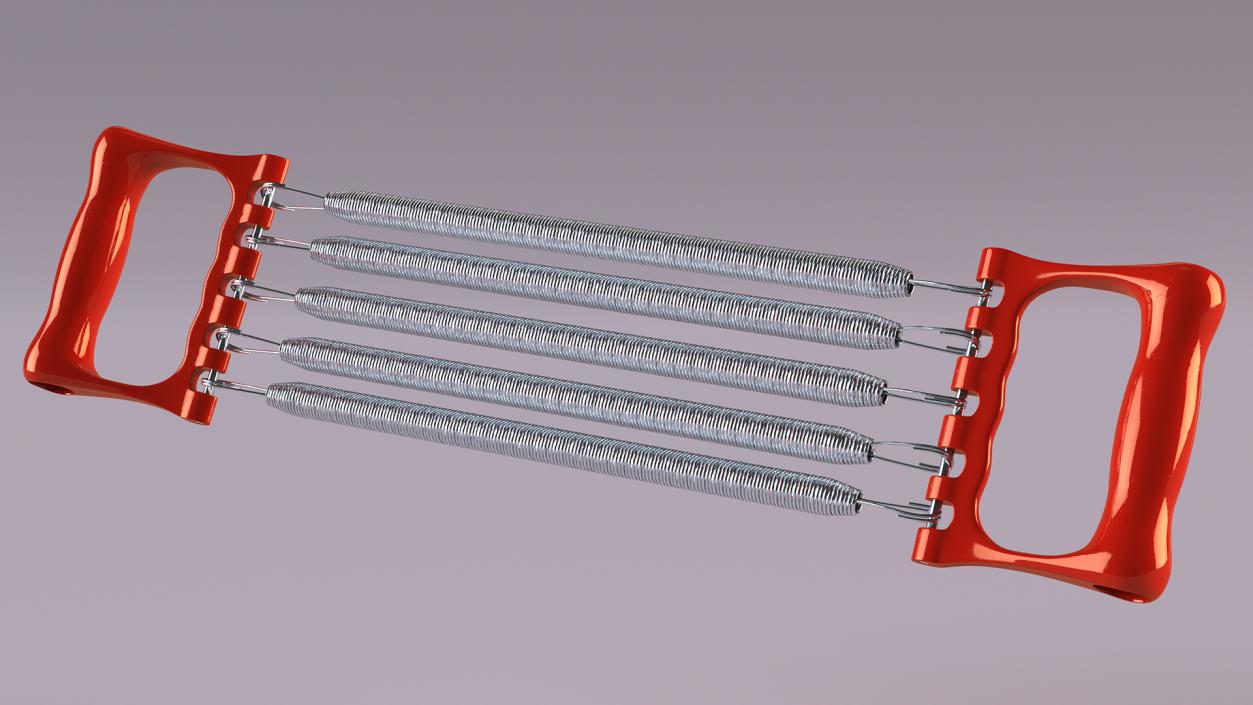 Plastic Handle Chest Expander 3D model