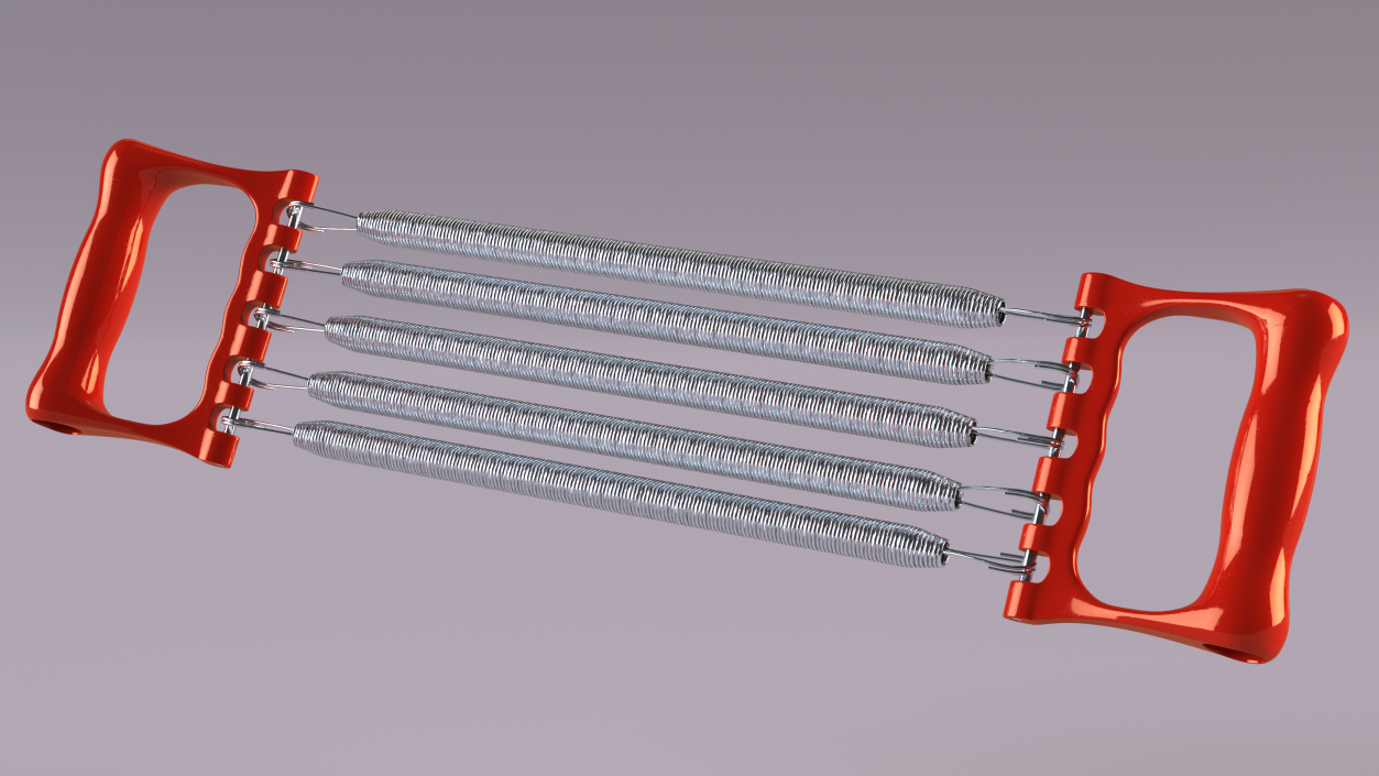 Plastic Handle Chest Expander 3D model