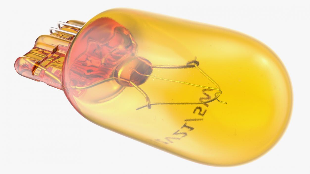 3D model Halogen Capeless 12V 21W Bulb Amber