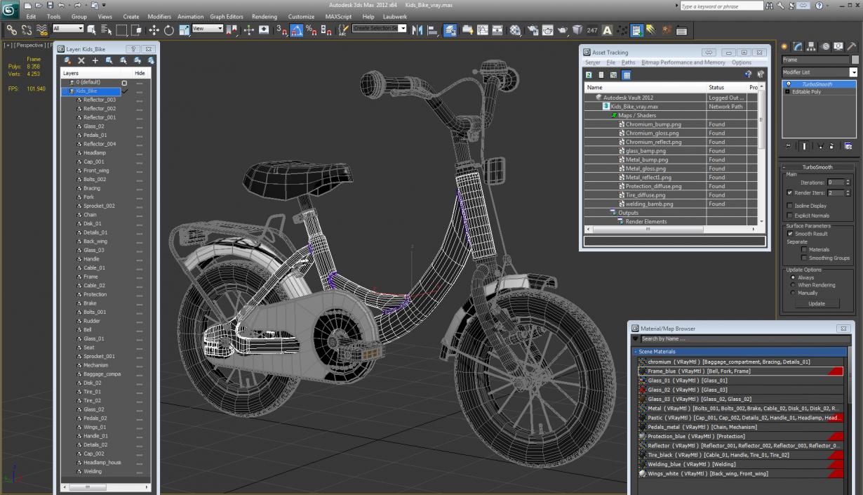 Kids Bike 3D model