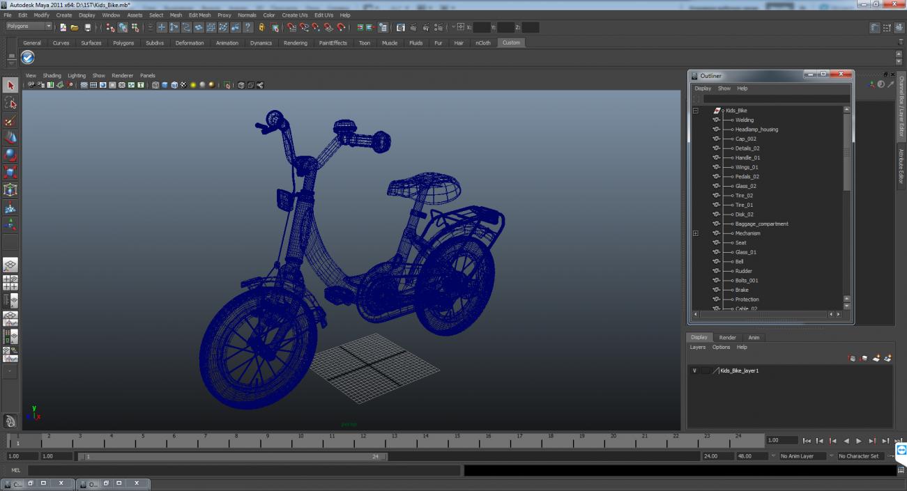 Kids Bike 3D model