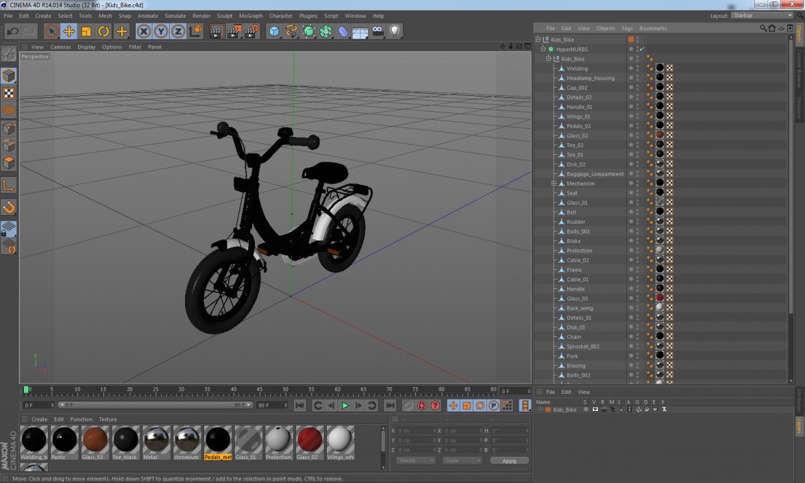 Kids Bike 3D model