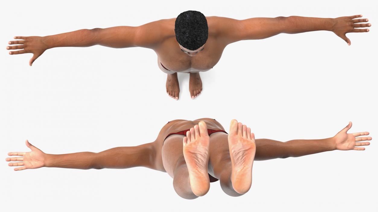 Light Skin Black Man Rigged 3D