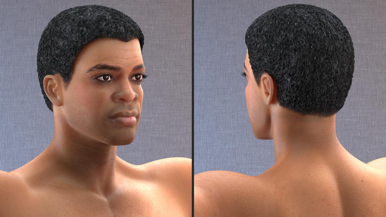 Light Skin Black Man Rigged 3D