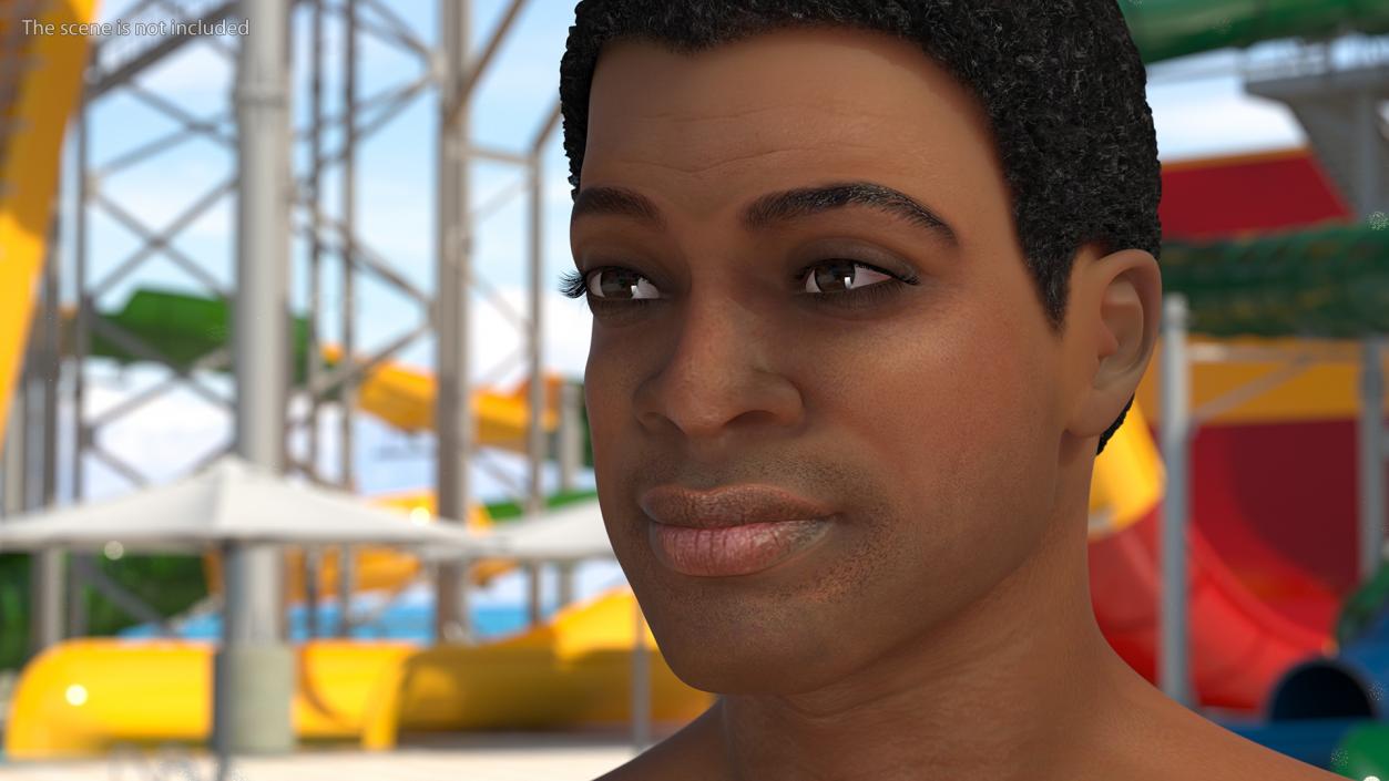 Light Skin Black Man Rigged 3D