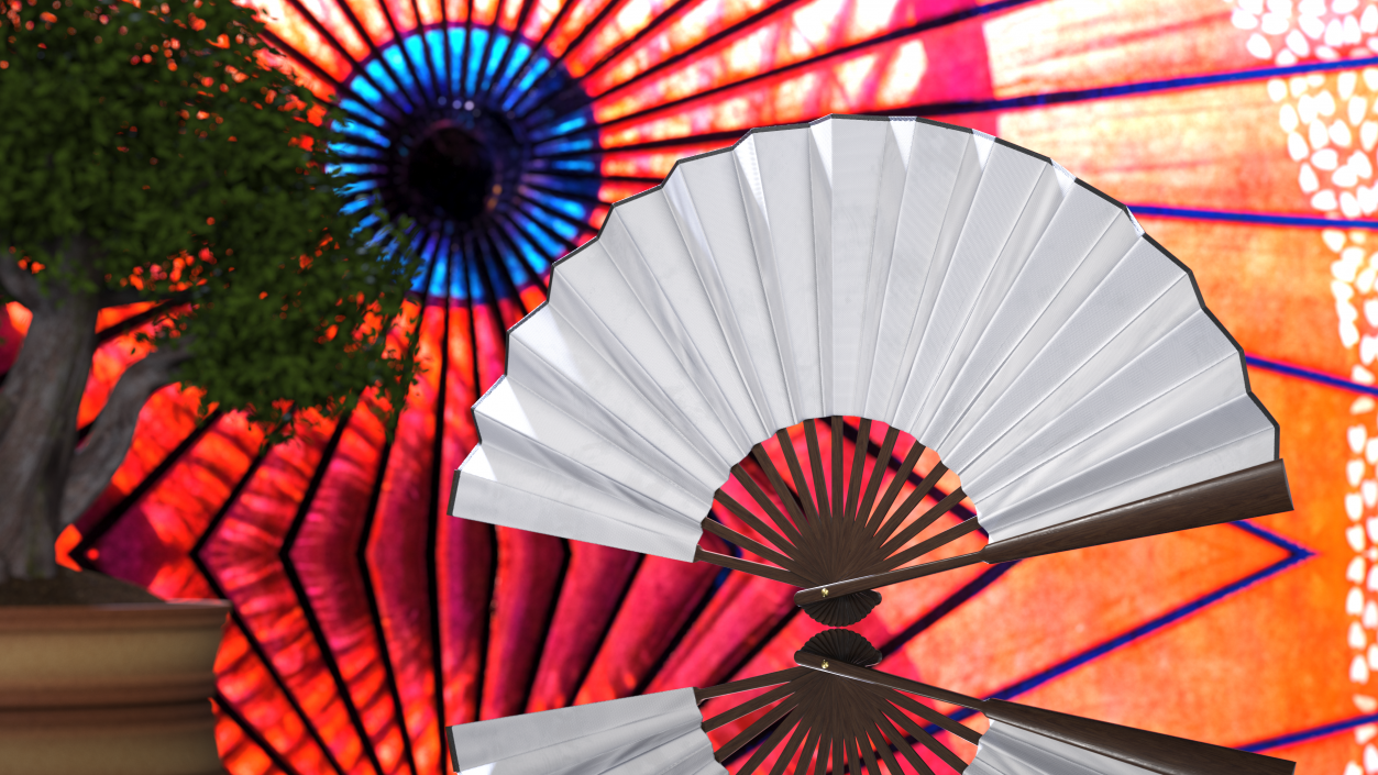 3D model Hand Fan