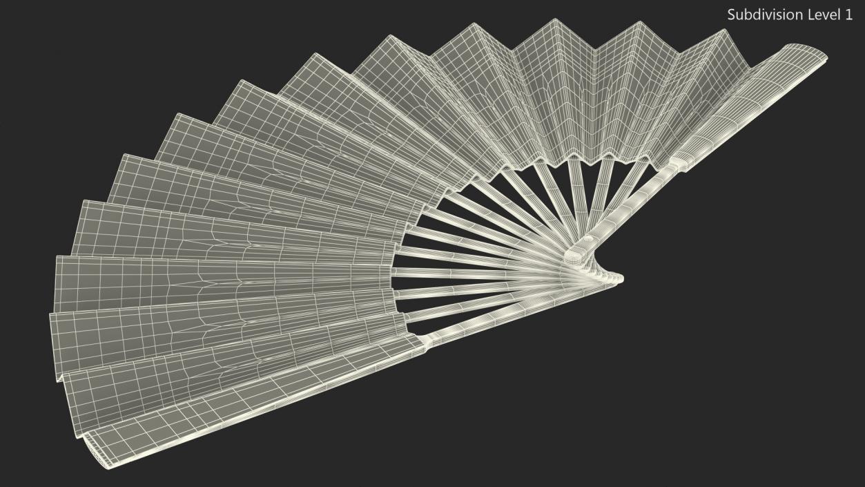 3D model Hand Fan