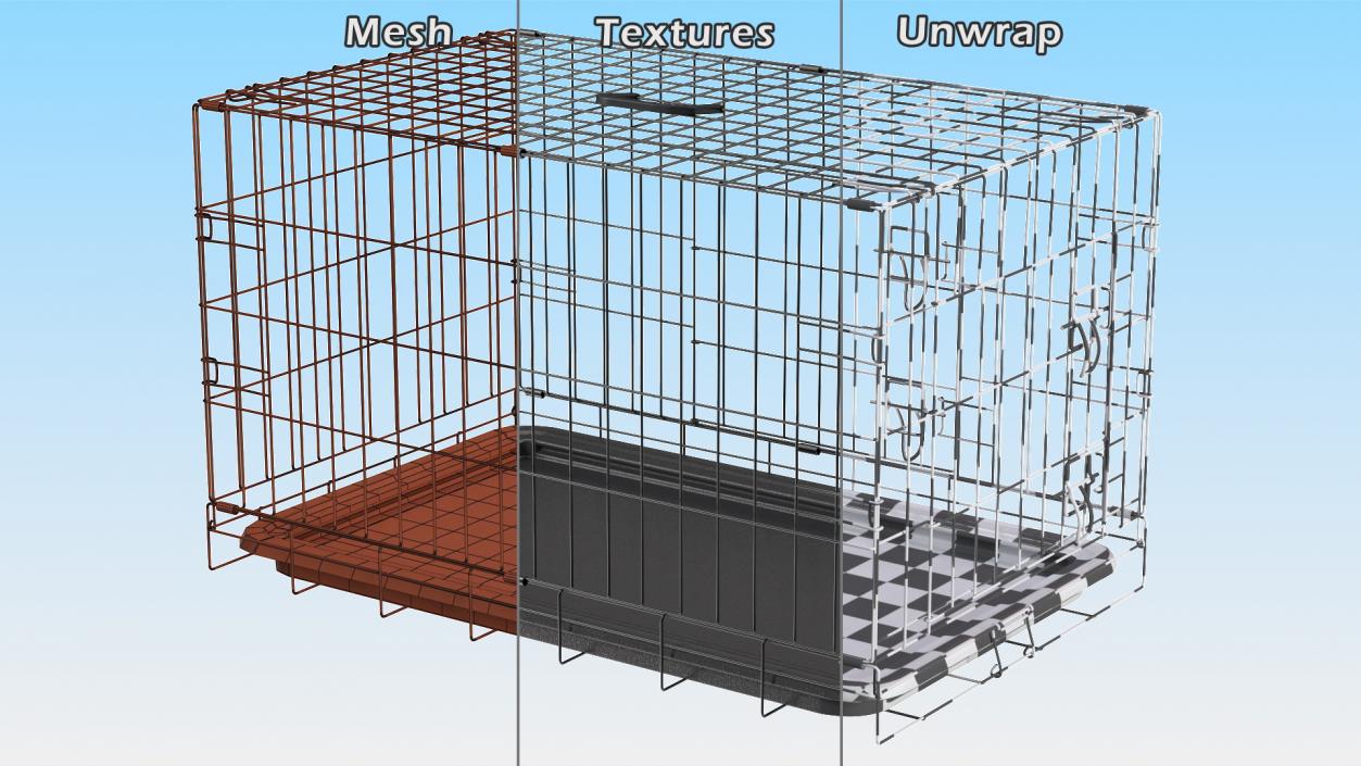 3D model Pet Kennel Cage