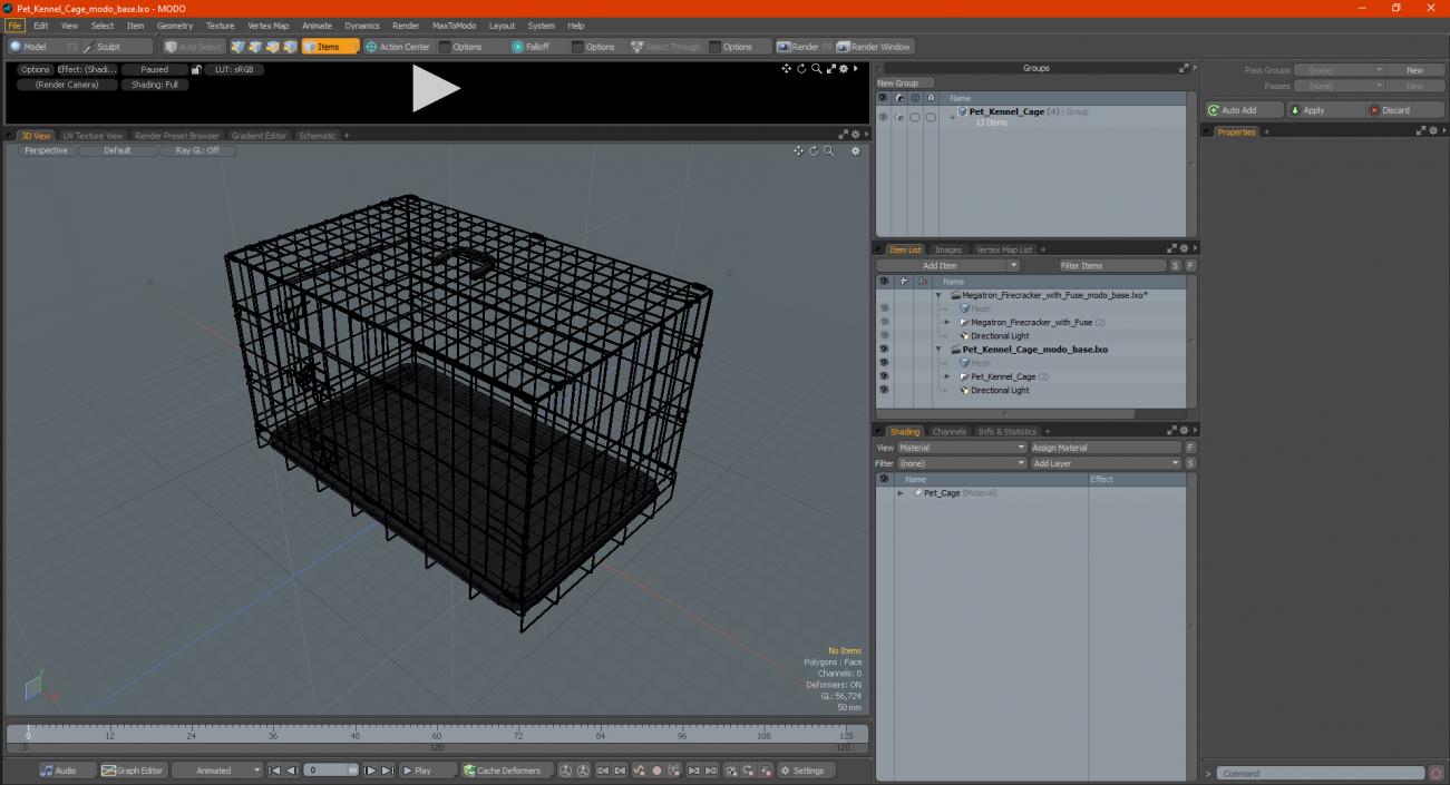 3D model Pet Kennel Cage