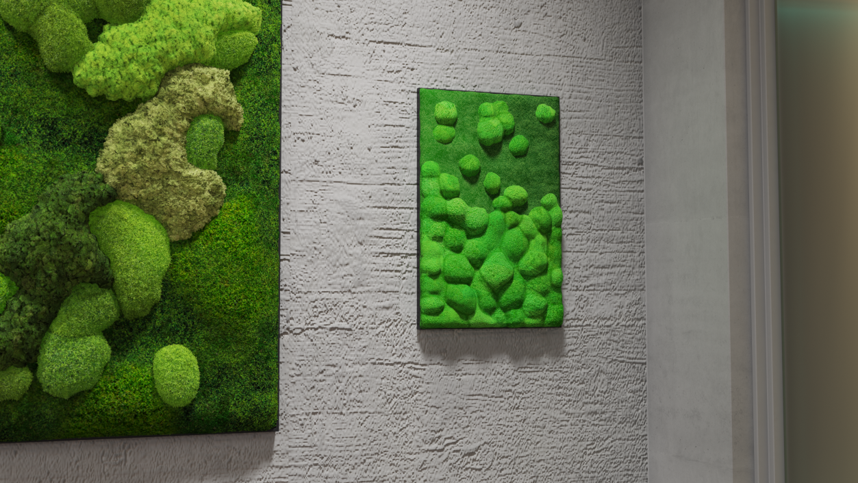 3D model Evergreen Moss Vertical Garden