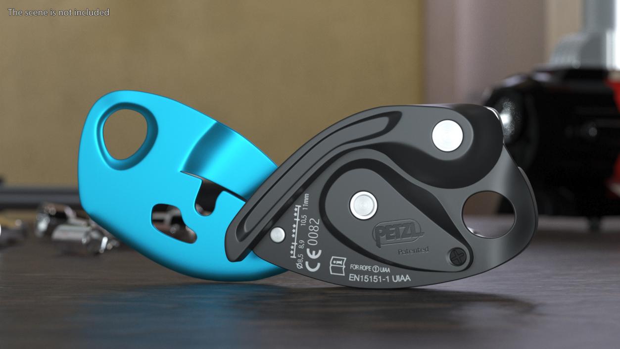 3D Climbing Technology Gri Gri Petzl Blue Open model