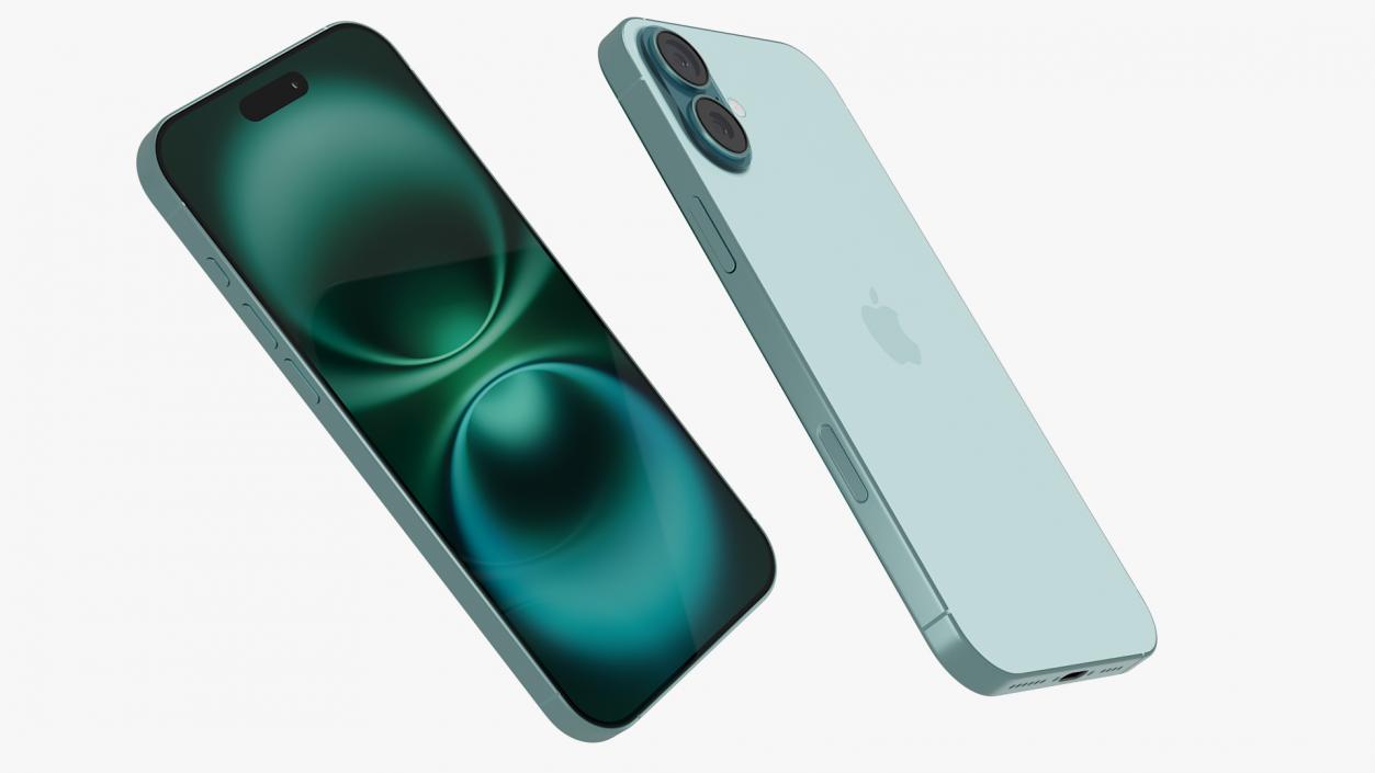 IPhone 16 Plus Teal 3D model