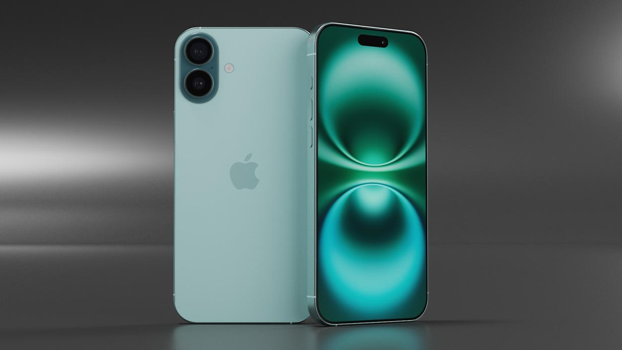 IPhone 16 Plus Teal 3D model