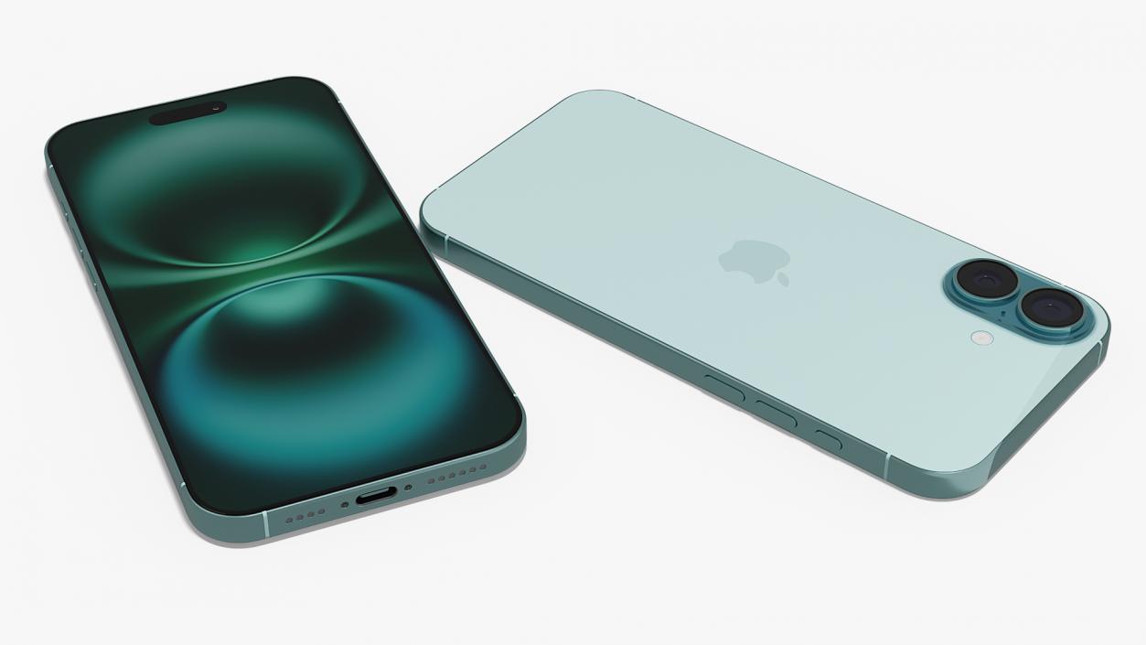 IPhone 16 Plus Teal 3D model