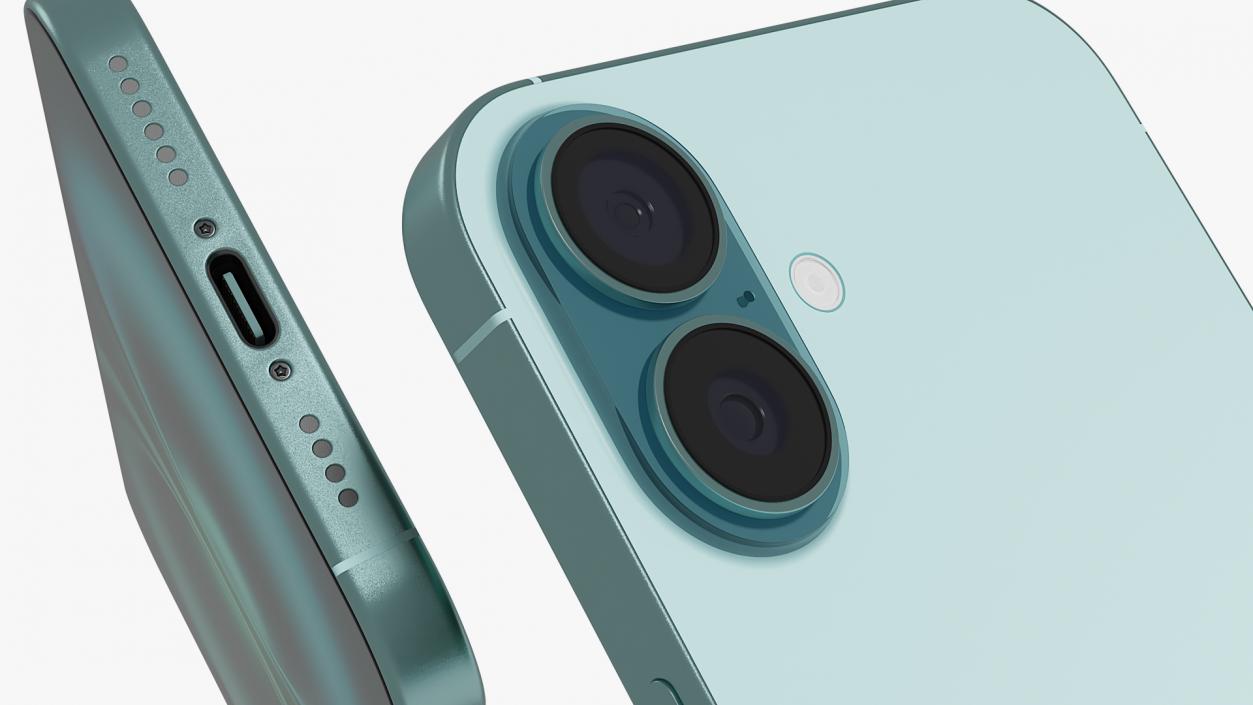 IPhone 16 Plus Teal 3D model