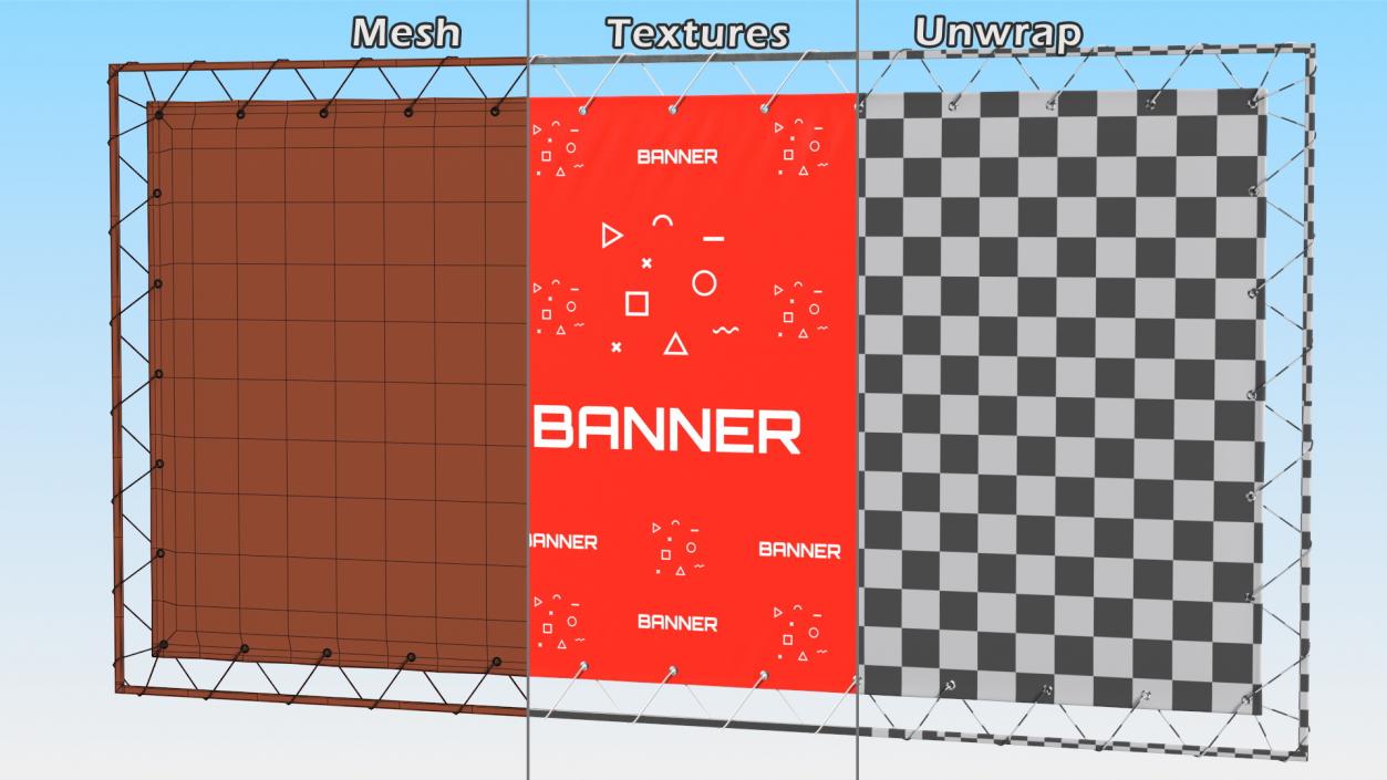 3D Billboards and Banner Stands Collection 2