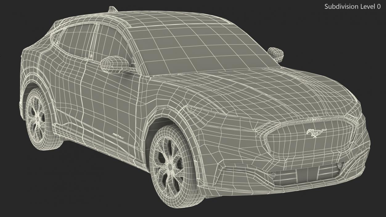 3D model Mustang Mach-E 2021 Simple Interior