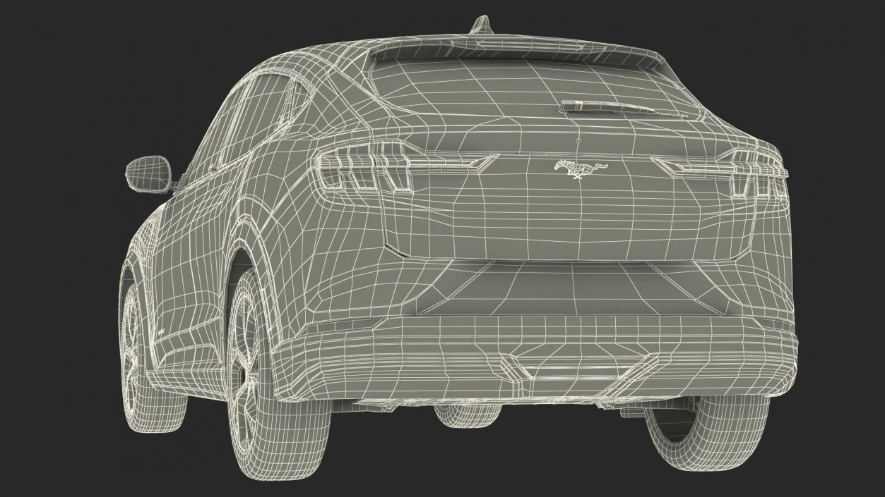 3D model Mustang Mach-E 2021 Simple Interior