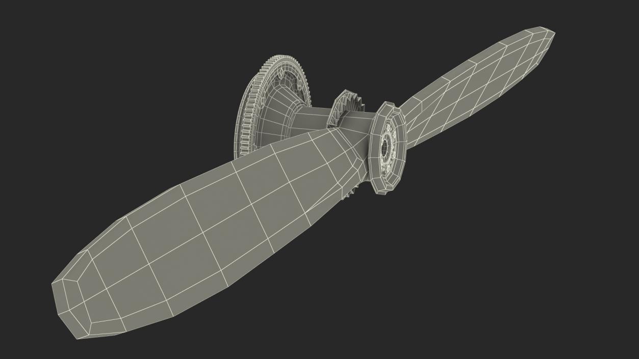 Airplane Propeller Two Blades 3D model