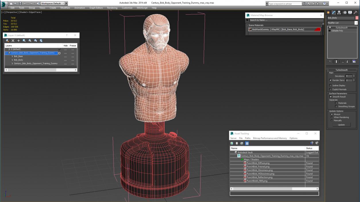 3D model Century Bob Body Opponent Training Dummy