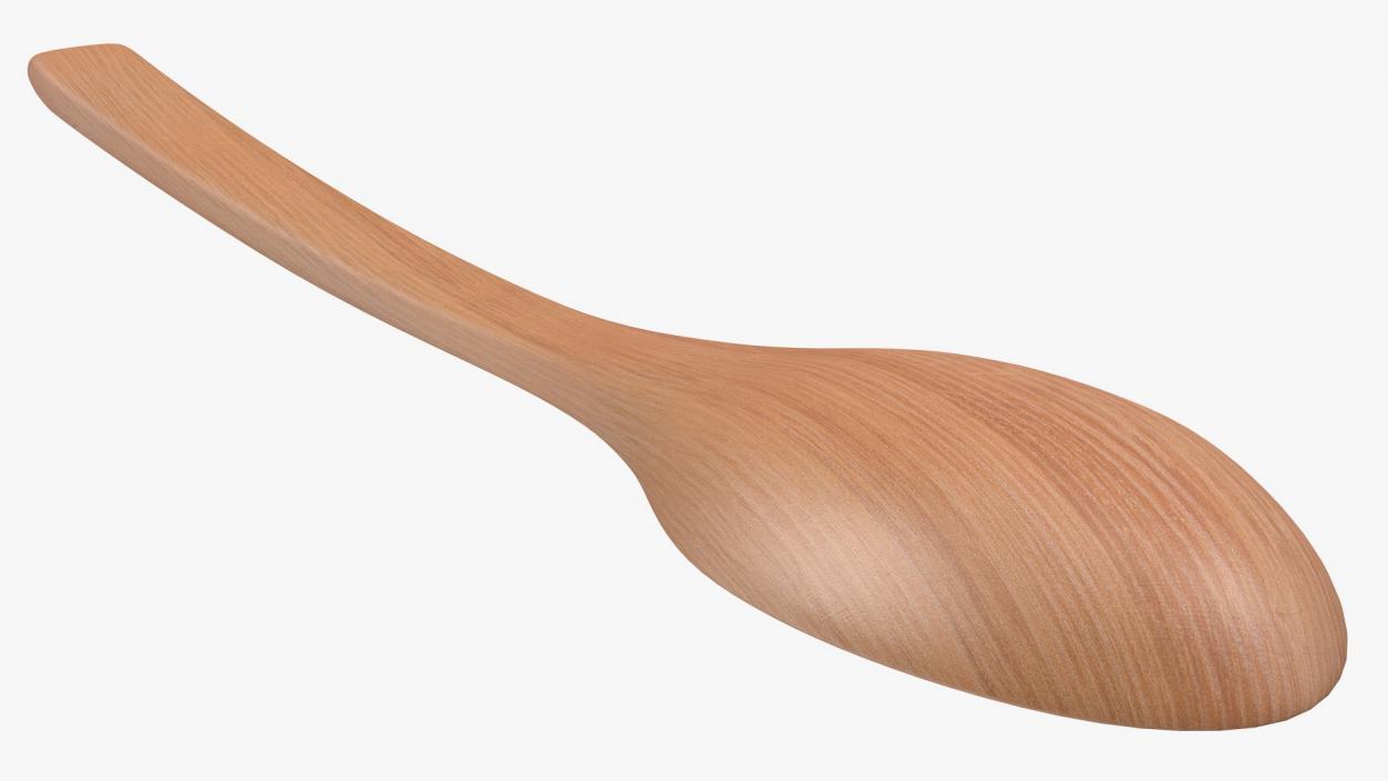 3D model Soy Beans in Wooden Spoon