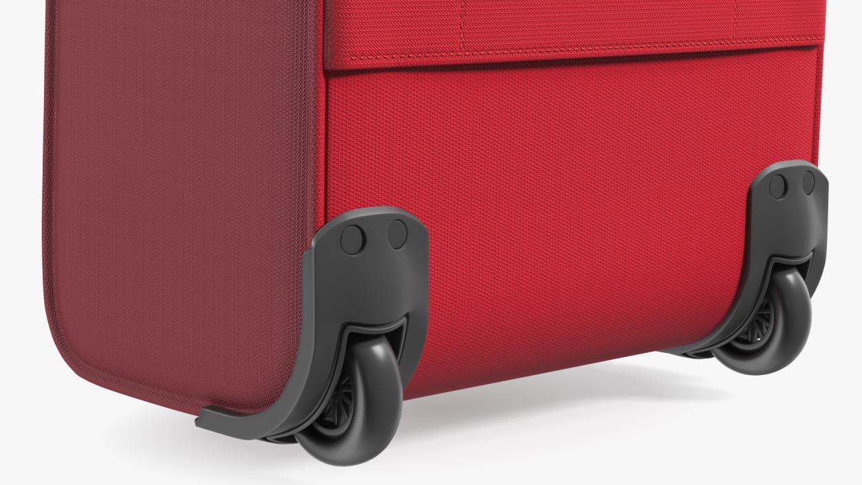 Softshell Suitcase Samsonite Red 3D