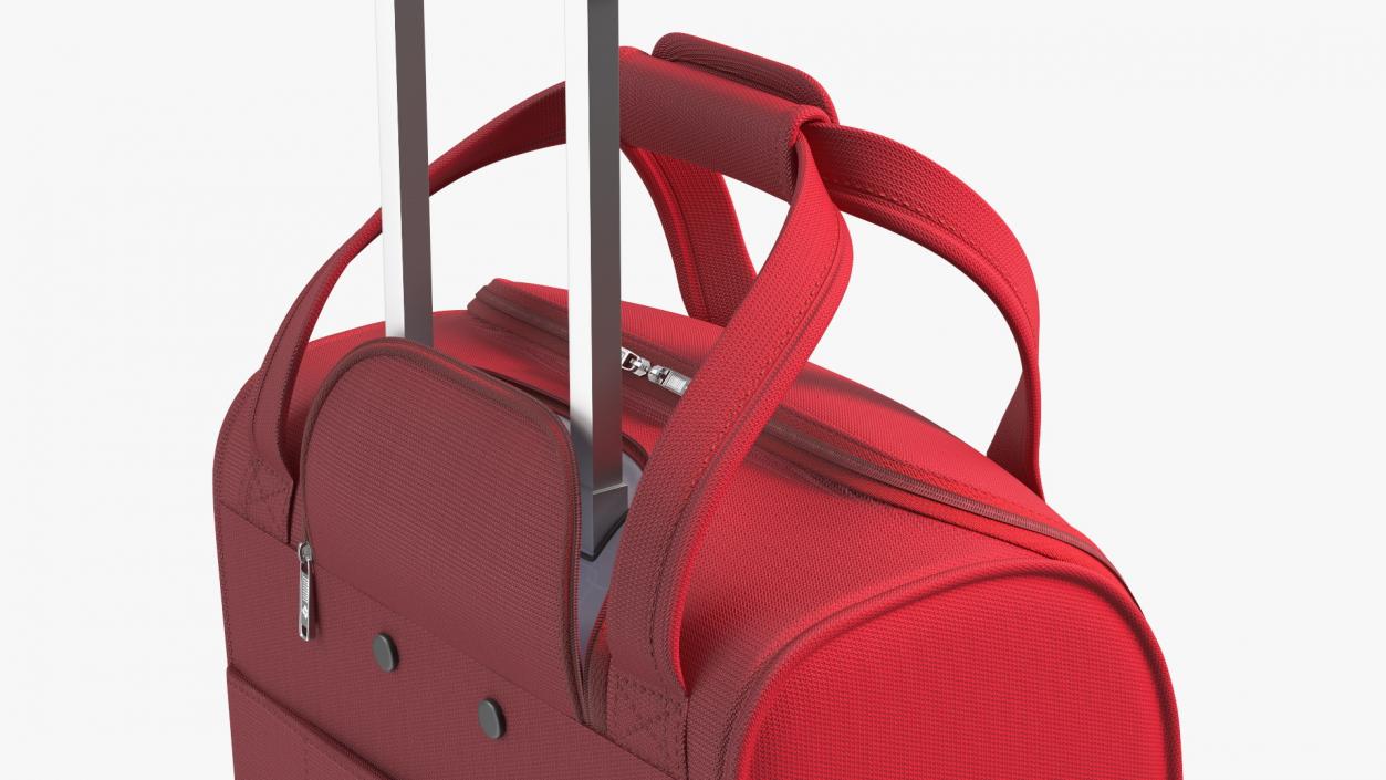 Softshell Suitcase Samsonite Red 3D