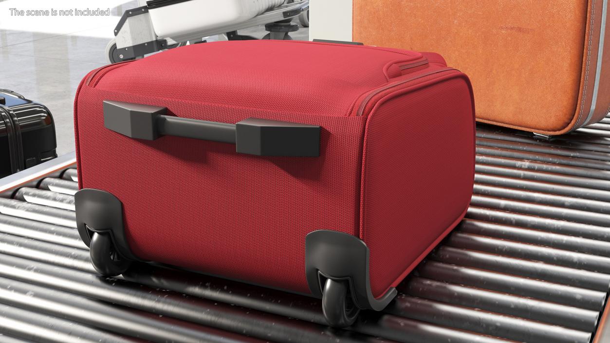 Softshell Suitcase Samsonite Red 3D