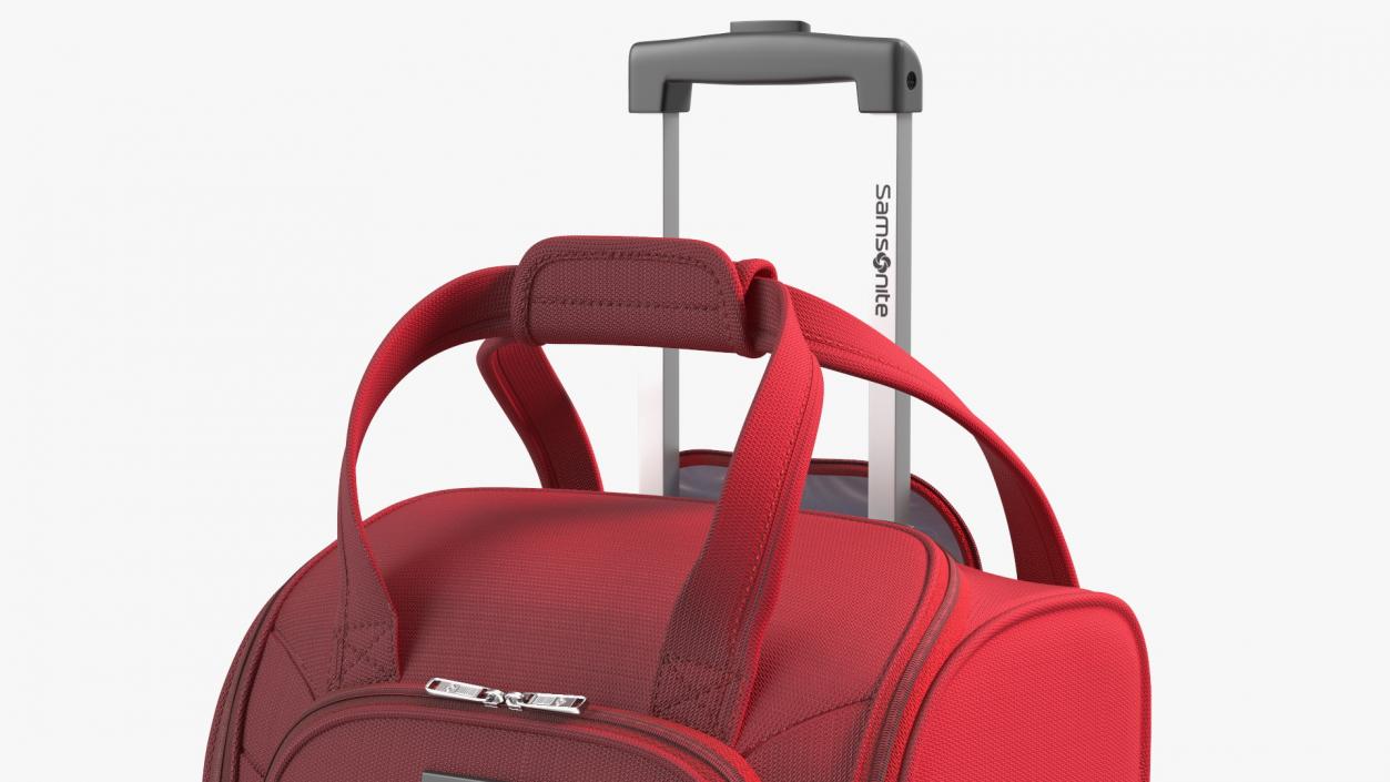 Softshell Suitcase Samsonite Red 3D