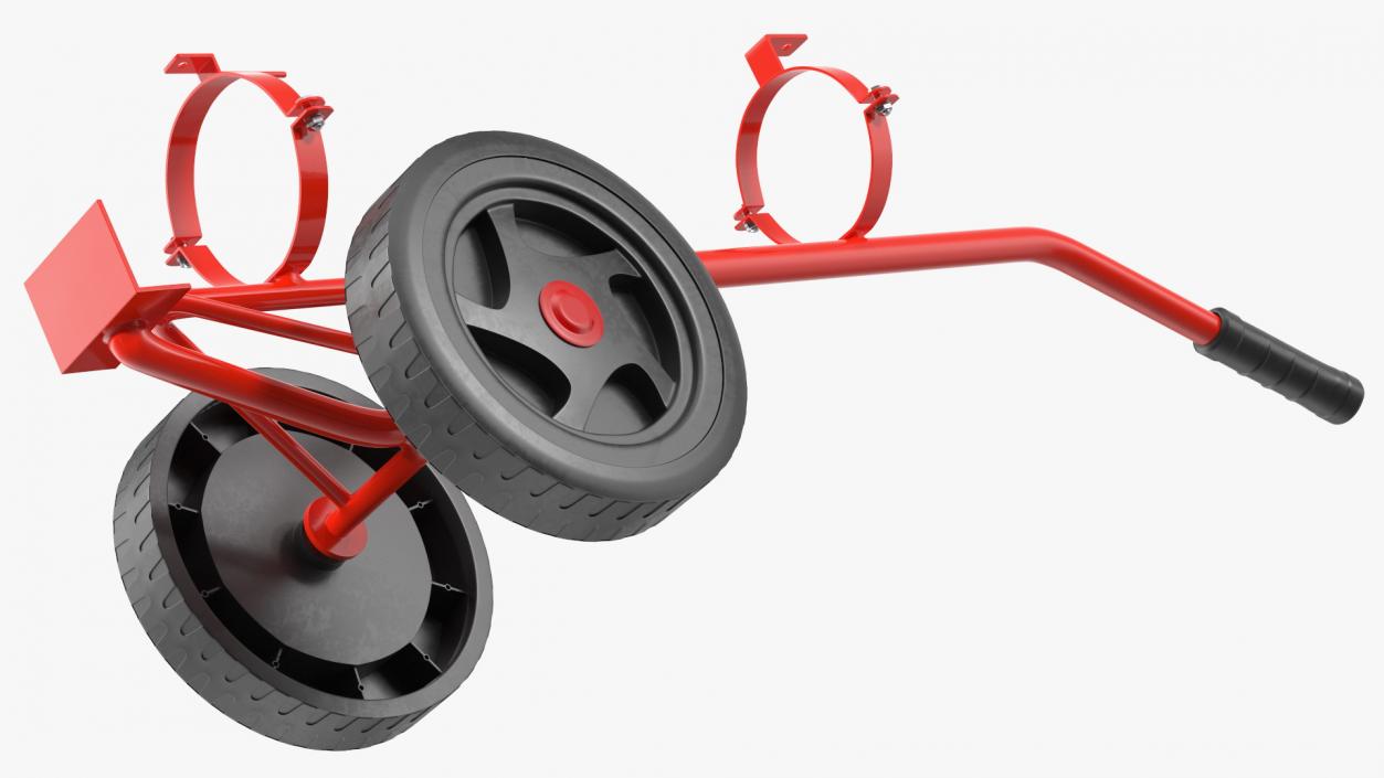 3D model Fire Extinguisher Trolley