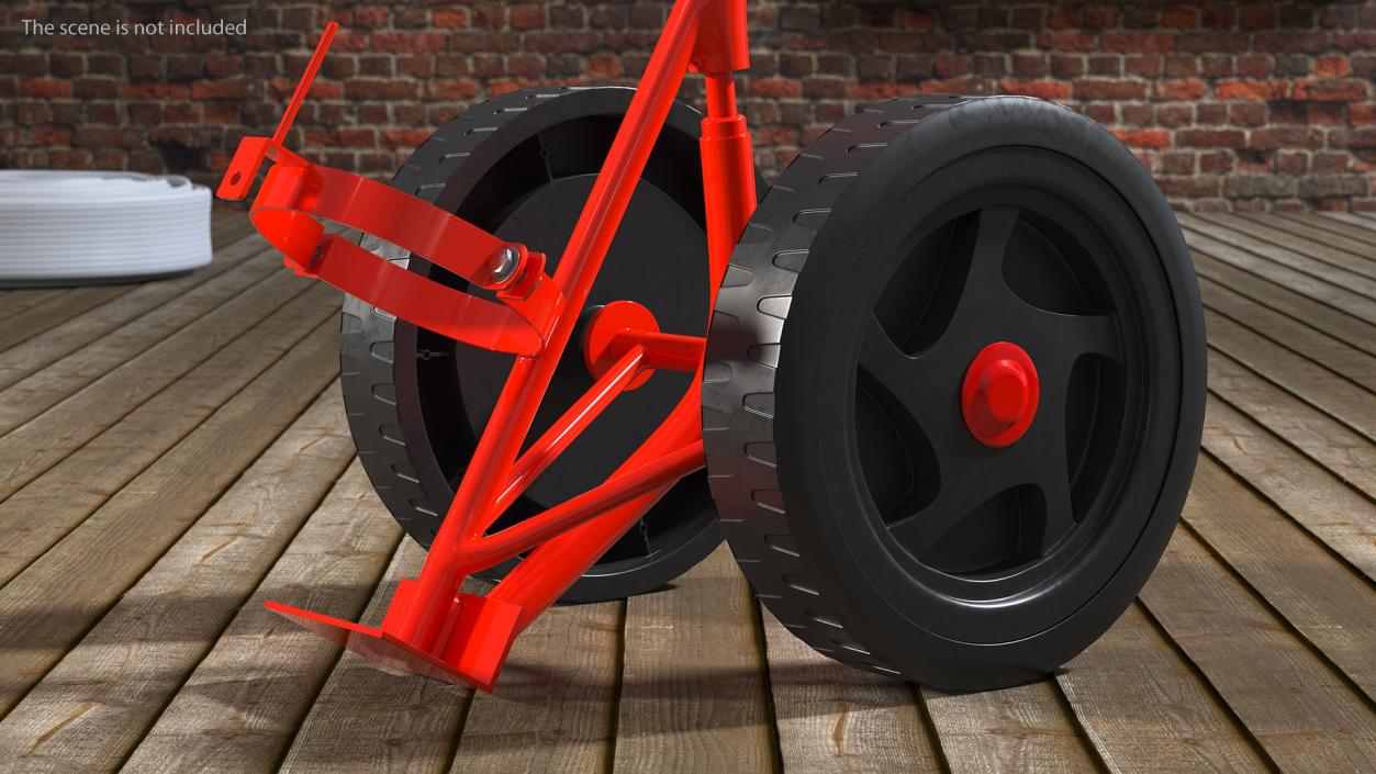 3D model Fire Extinguisher Trolley