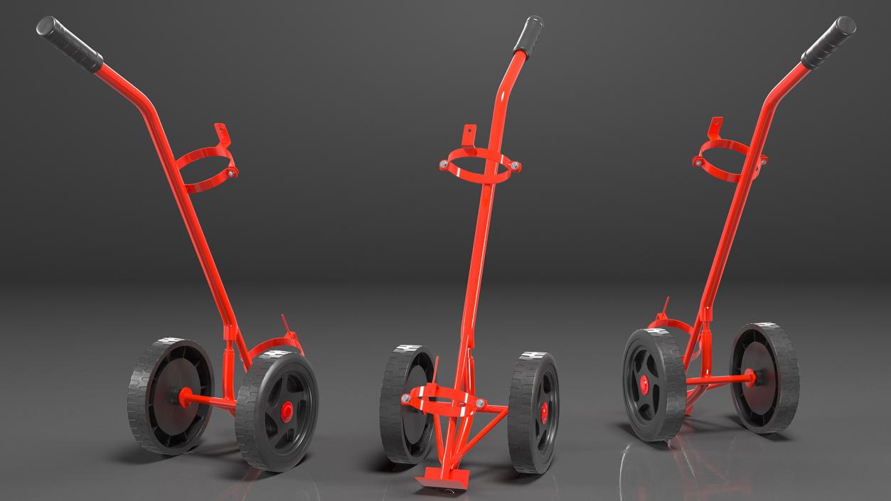 3D model Fire Extinguisher Trolley