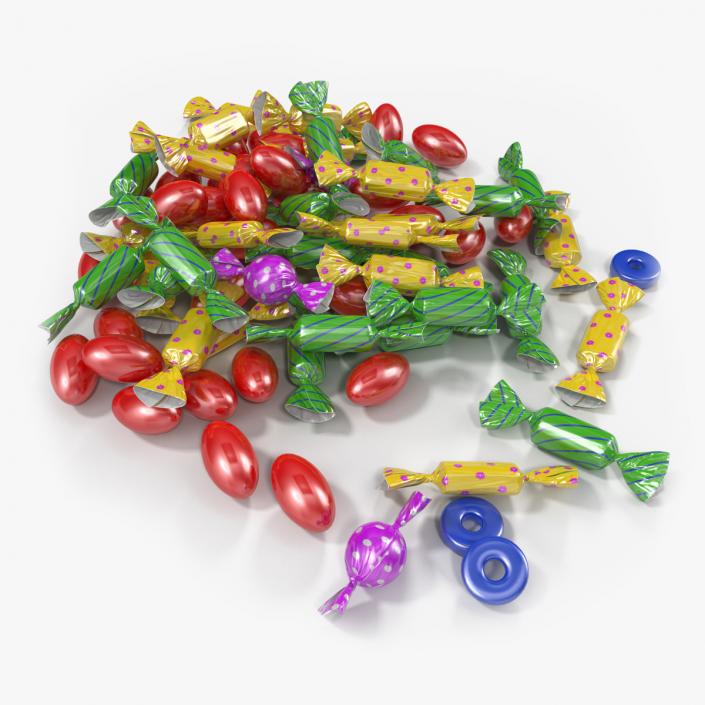 Colorful Candy Pile 3D model