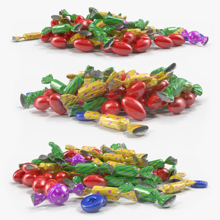 Colorful Candy Pile 3D model