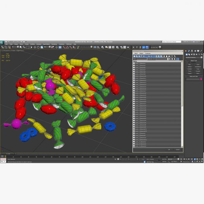 Colorful Candy Pile 3D model