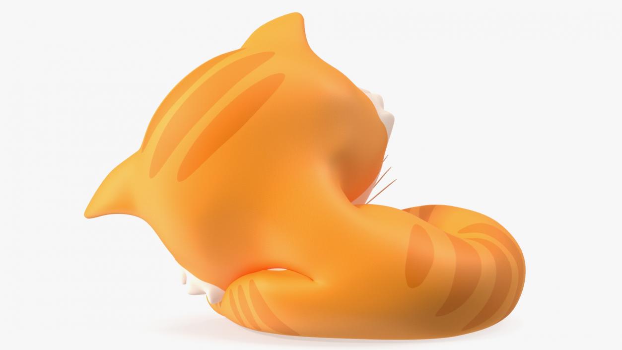 3D Sleeping Funny Cartoon Cat