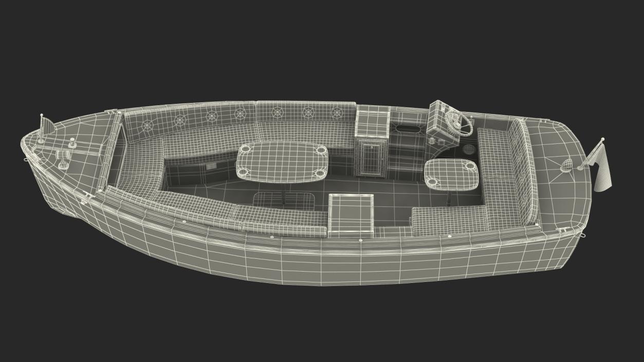 3D Pleasure Boat model