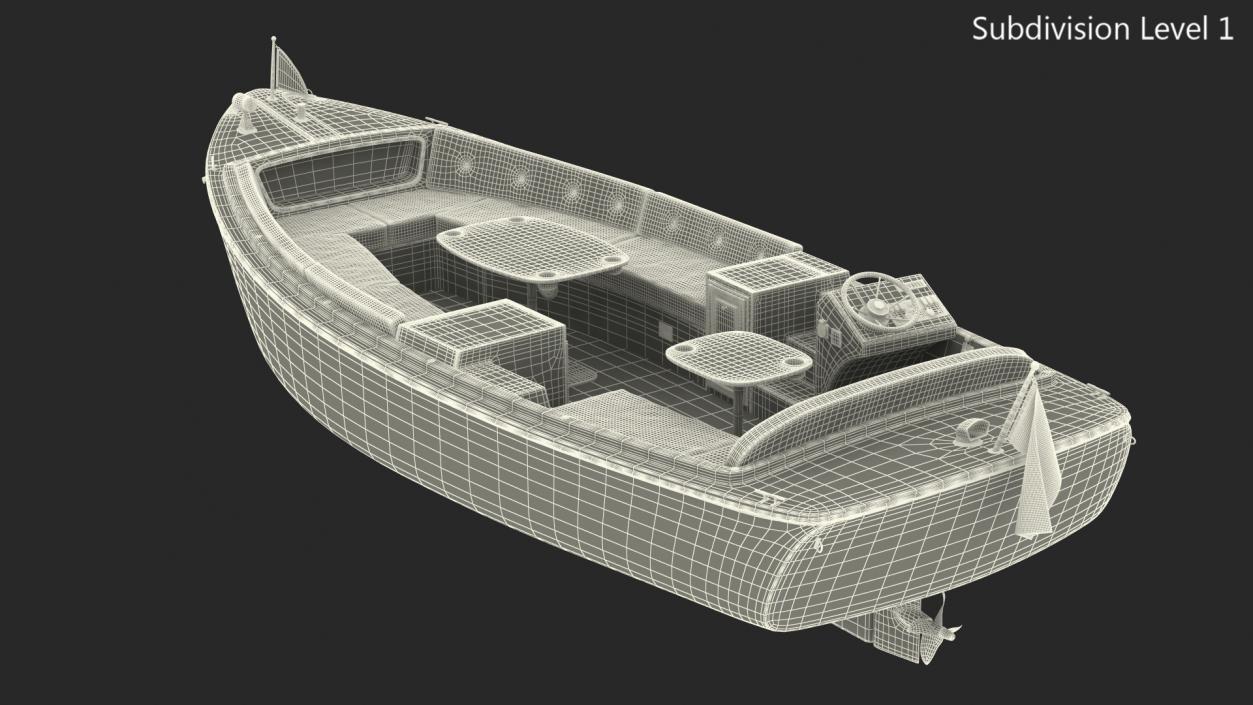 3D Pleasure Boat model