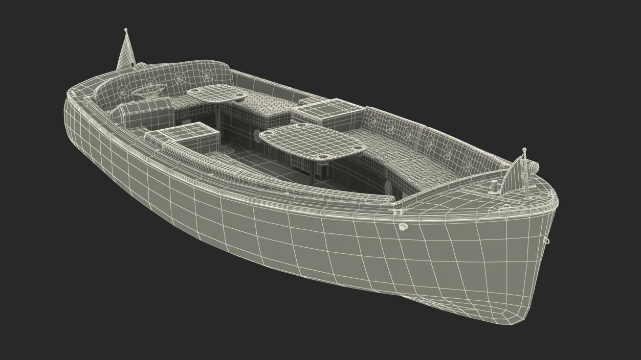 3D Pleasure Boat model