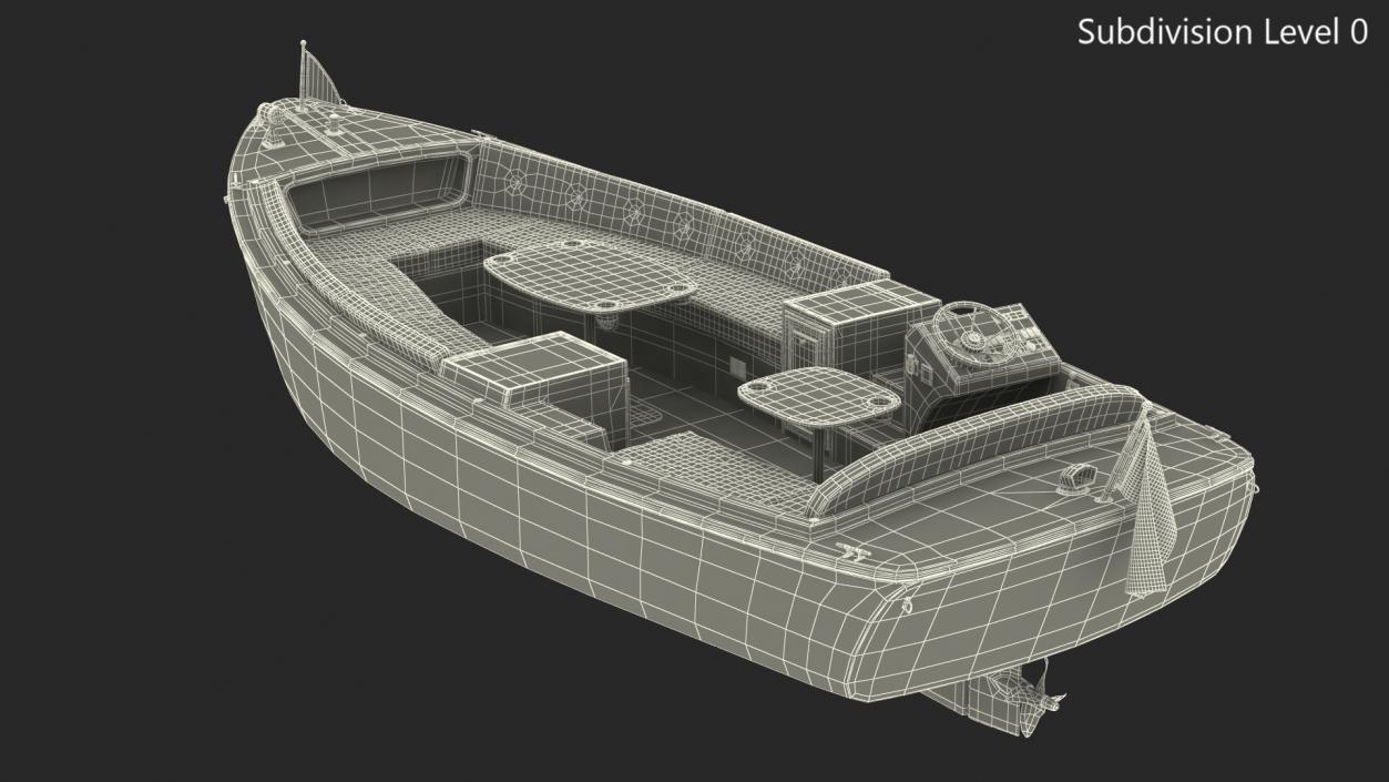 3D Pleasure Boat model