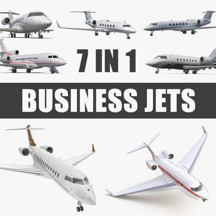 3D Business Jets Collection 2