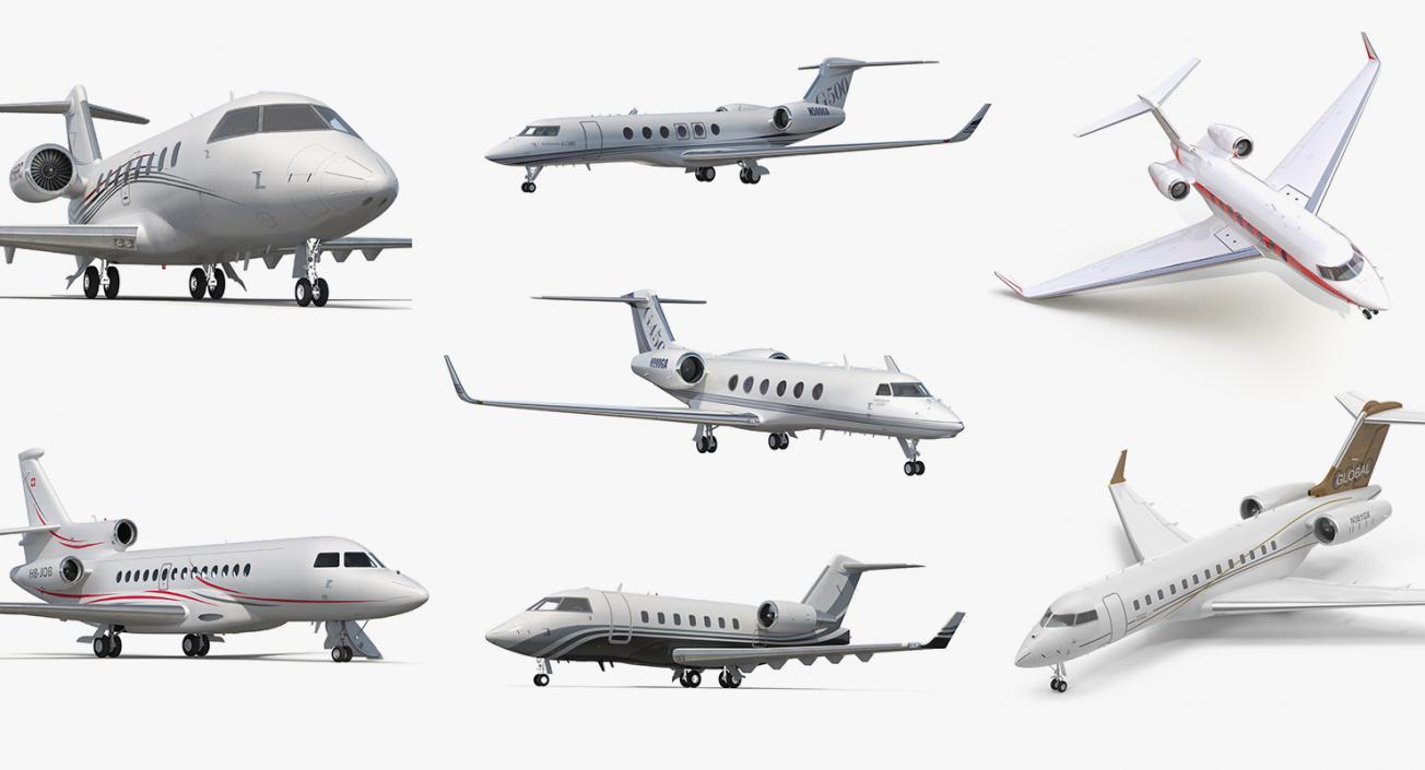 3D Business Jets Collection 2