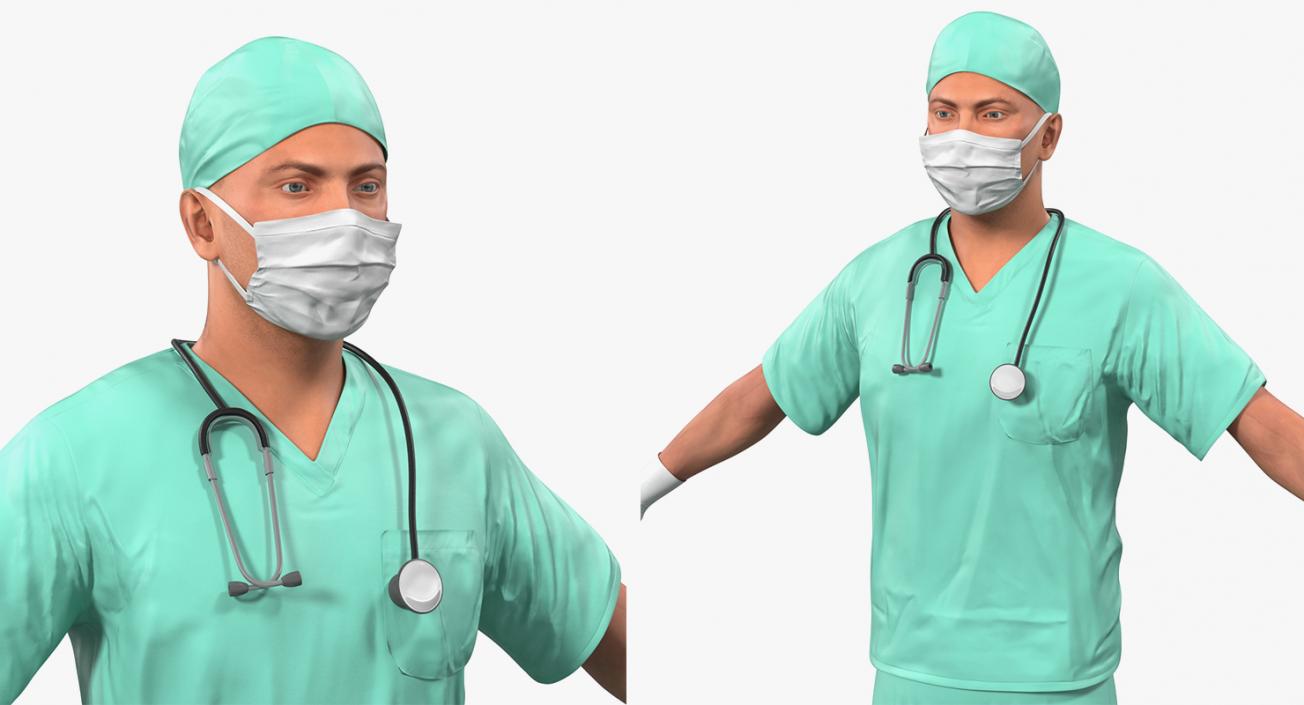 Rigged Doctors Collection 4 3D