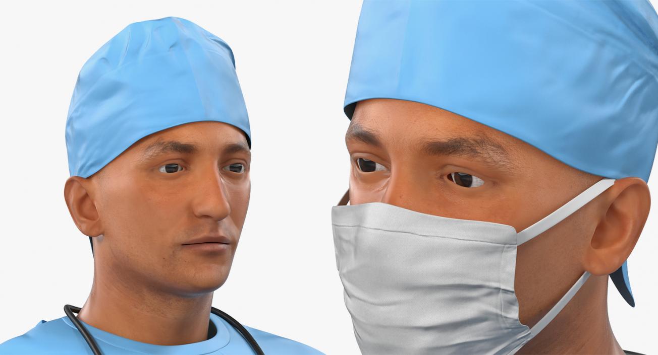 Rigged Doctors Collection 4 3D