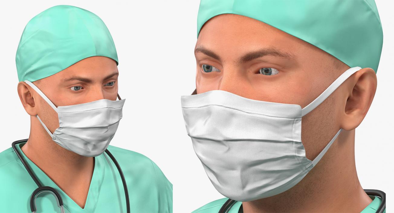 Rigged Doctors Collection 4 3D