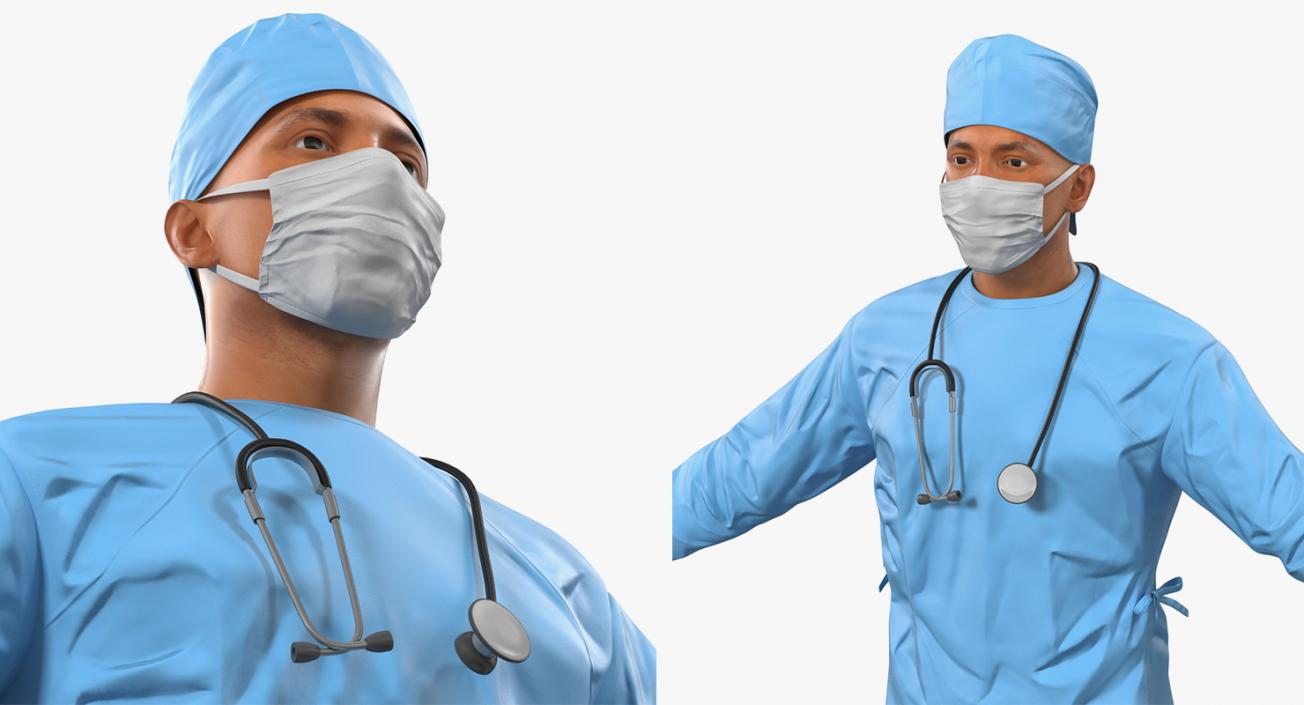 Rigged Doctors Collection 4 3D