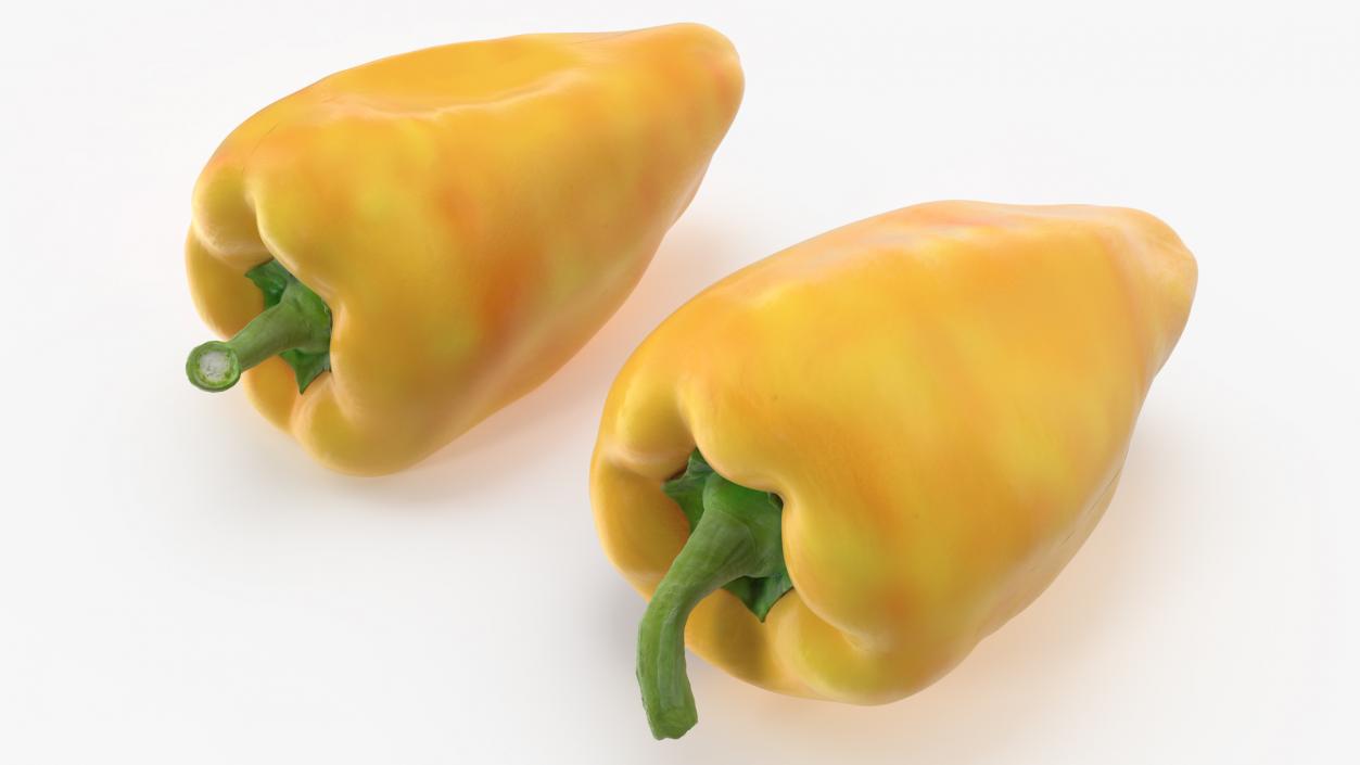 Sweet Long Pepper Yellow 3D model